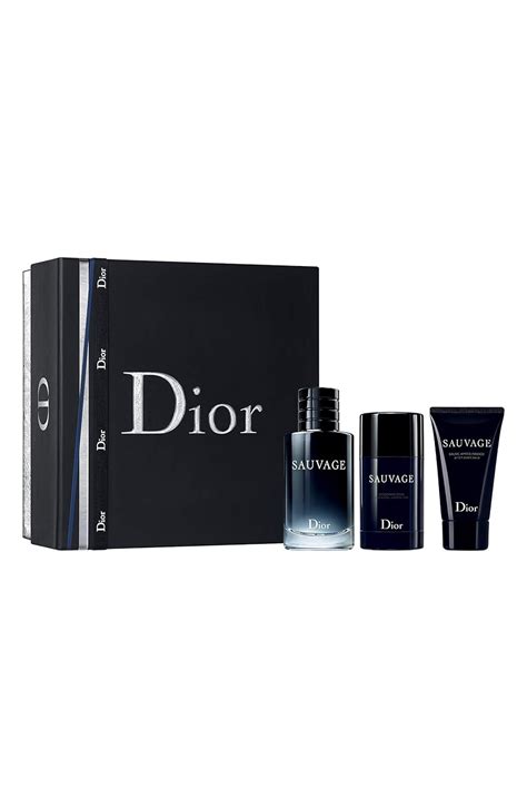 dior sauvage 3 piece gift set